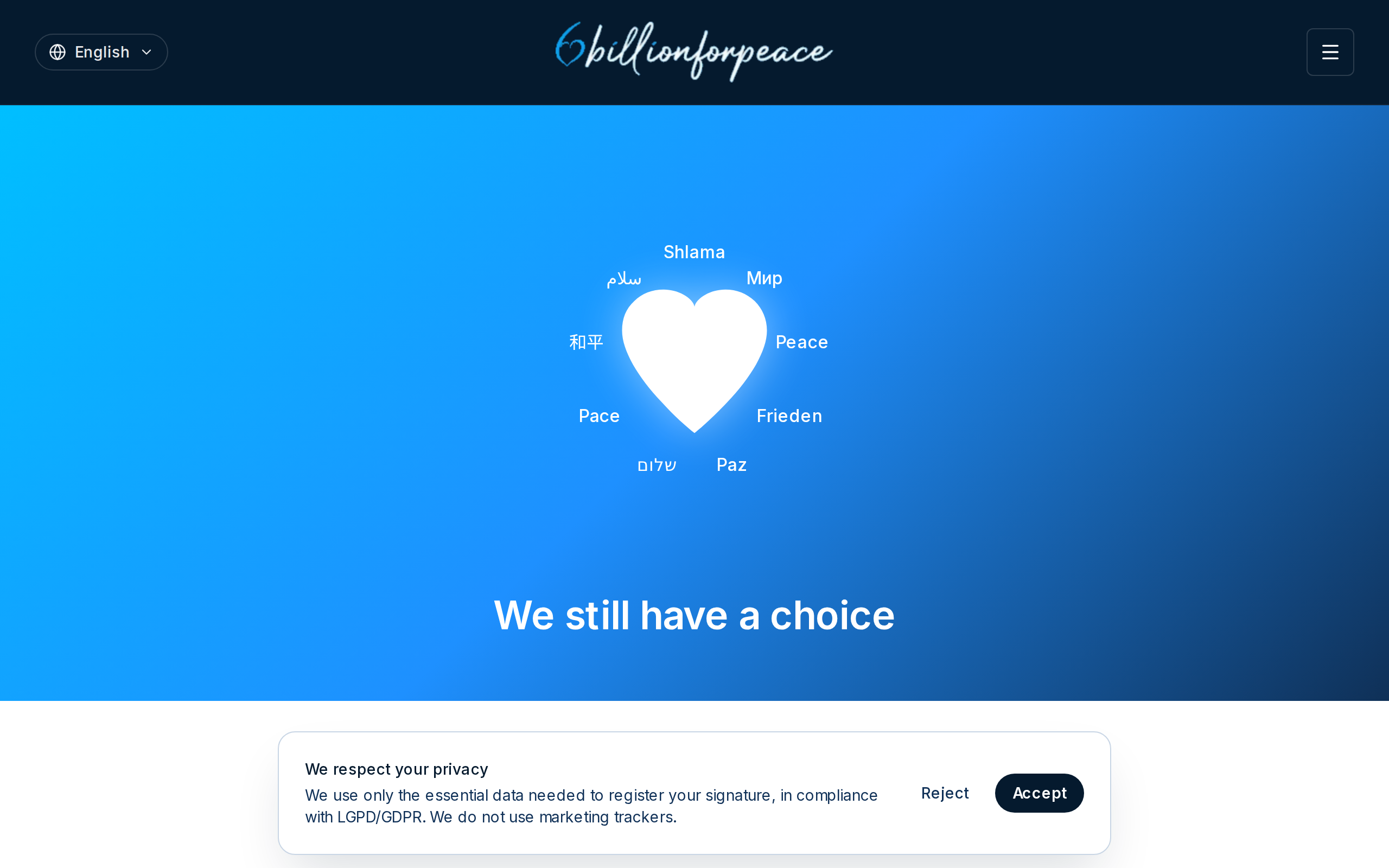 6 Billion for Peace — screenshot